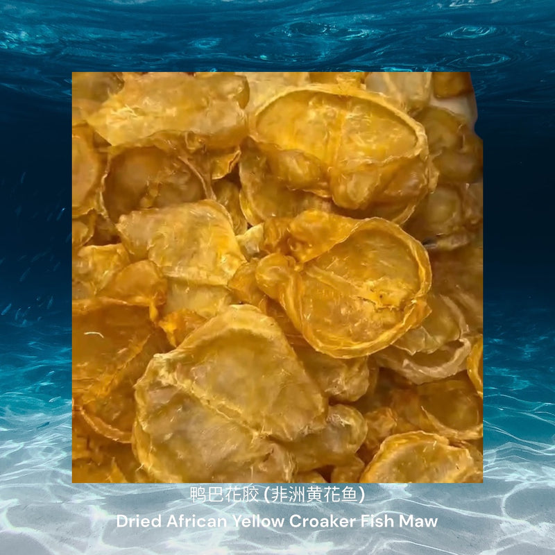 鸭巴花胶 (非洲黄花鱼)/ Dried African Yellow Croaker Fish Maw