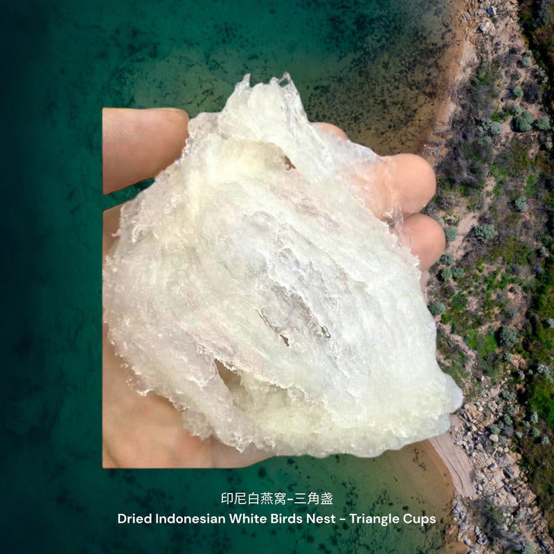 印尼白燕窝-三角盏/ Dried Indonesian White Birds Nest - Triangle Cups