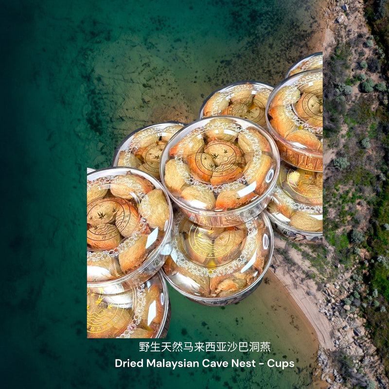 野生天然马来西亚沙巴洞燕-盏 / Dried Wild All-Natural Malaysian Sabah Cave Nest - Cups