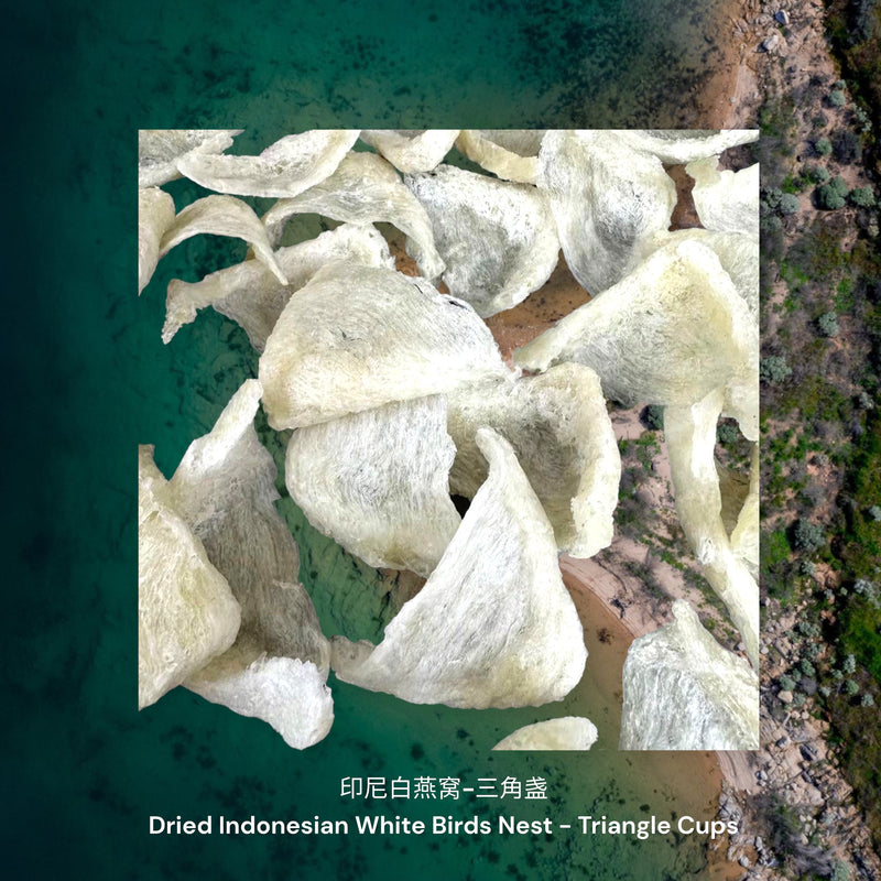 印尼白燕窝-三角盏/ Dried Indonesian White Birds Nest - Triangle Cups