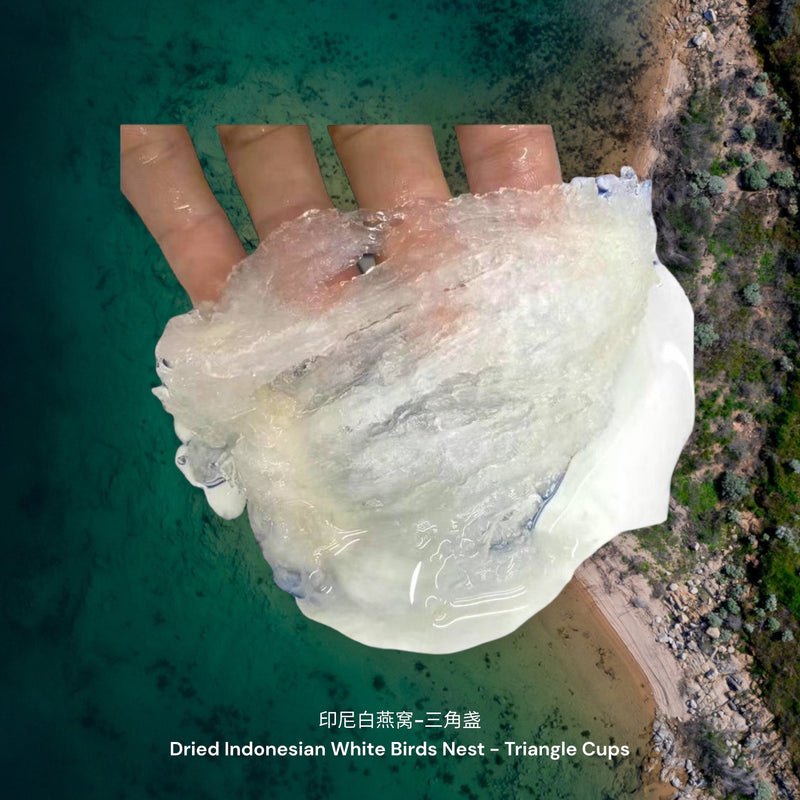 印尼白燕窝-三角盏/ Dried Indonesian White Birds Nest - Triangle Cups