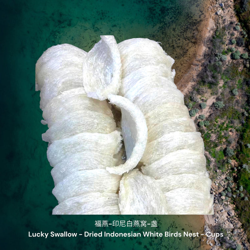 福燕-印尼白燕窝-盏 / Lucky Swallow - Dried Indonesian White Birds Nest - Cups