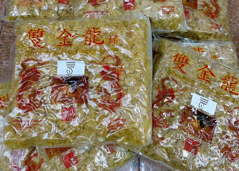 双金龙牌:印尼金丝燕窝:碎/ Double Gold Dragon Brand - Dried Indonesian Golden Silky Birds Nest : Powder